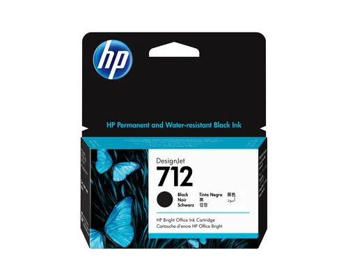 HP Czarny wkład atramentowy 712 DesignJet 38 ml