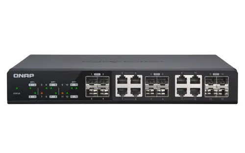QNAP QSW-M1208-8C przełącznik sieciowy Zarządzany L2 Czarny