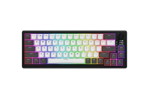 HATOR Skyfall 65 Pro Wireless klawiatura gamingowa, USB + RF Wireless + Bluetooth, Aurum Vanila Linear Silent Switches, QWERTY, US-ANSI, Web SyncHUB™