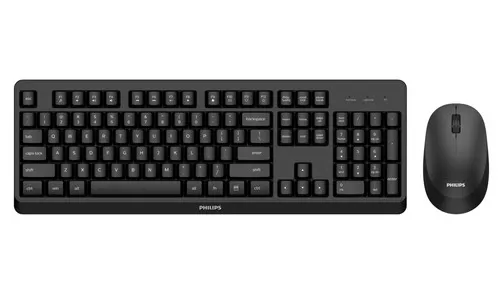 Philips 3000 series SPT6307BL/00 klawiatura Dołączona myszka Biuro RF Wireless Czarny
