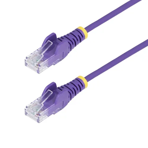 StarTech.com N6PAT250CMPLS kabel sieciowy Fioletowy 2,5 m Cat6 U/UTP (UTP) Okrągły