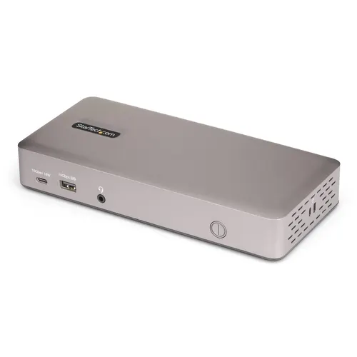 StarTech.com 150UE-USB4DOCKTRIPLE stacja dokująca Przewodowa USB4 Szary