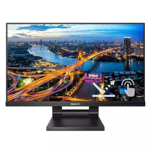 Philips 242B1TC/00 monitor komputerowy 60,5 cm (23.8") 1920 x 1080 px Full HD LED Ekran dotykowy Czarny