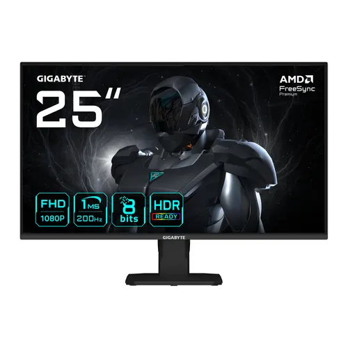 GIGABYTE GS25F2 monitor komputerowy 62,2 cm (24.5") 1920 x 1080 px Full HD LED Czarny
