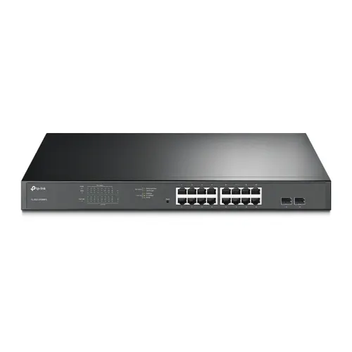 TP-Link TL-SG1218MPE Zarządzany L2 Gigabit Ethernet (10/100/1000) Obsługa PoE 1U Czarny
