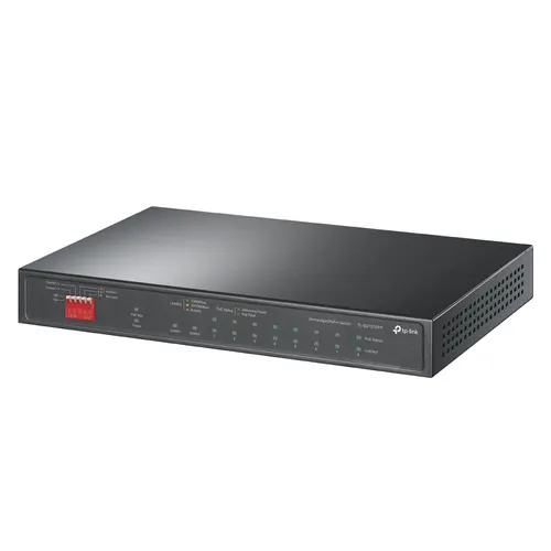 TP-Link TL-SG1210PP przełącznik sieciowy Nie zarządzany Gigabit Ethernet (10/100/1000) Obsługa PoE Czarny