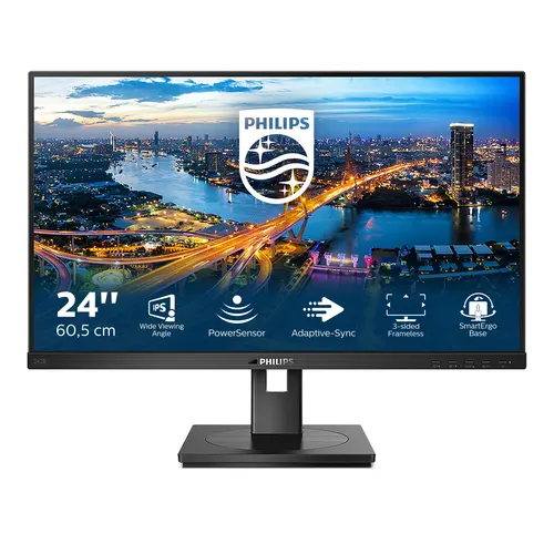 Philips B Line 242B1/00 monitor komputerowy 60,5 cm (23.8") 1920 x 1080 px Full HD LED Czarny