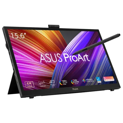 ASUS ProArt PA169CDV monitor komputerowy 39,6 cm (15.6") 3840 x 2160 px 4K Ultra HD LCD Ekran dotykowy Czarny