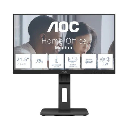 AOC E2 22E2UMF monitor komputerowy 54,6 cm (21.5") 1920 x 1080 px Full HD LED Czarny