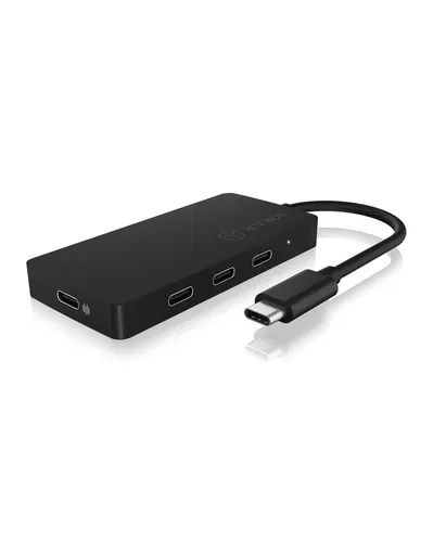 ICY BOX IB-HUB1429-CPD USB 3.2 Gen 2 (3.1 Gen 2) Type-C 10000 Mbit/s Czarny