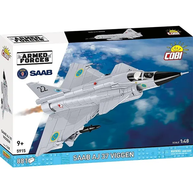 Klocki Saab AJ 37 Viggen 881 elementów