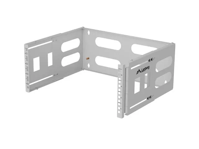 Uchwyt ścienny rack Lanberg 19" 4U 497x400/240 szary