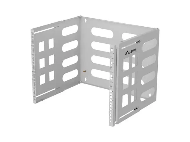 Uchwyt ścienny rack Lanberg 19" 8U 497x400/240 szary