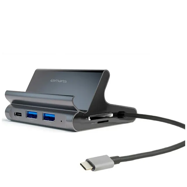 Podstawka tablet/smartphone 7w1 DeX 2xUSB-C/ 2xUSB-A/ HDMI/SD/ microSD/ RJ45