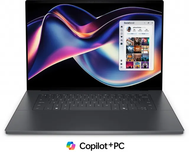 Laptop XPS 16 DA16260 Win11Pro Core Ultra X7 358H/64GB/4TB/16 TOUCH/3,2K /Intel Arc/FgrPr/Cam/Mic/Backlit Kb/3 Cell/3Y ProSupport