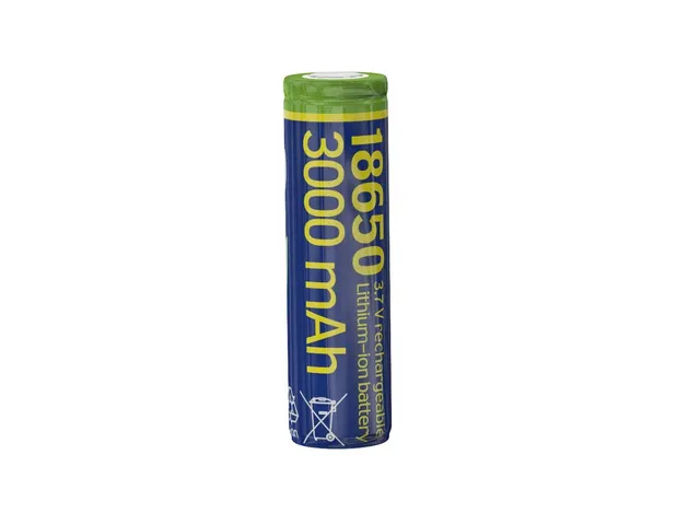 Akumulator litowo-jonowy typ 18650 (10C), 3.7V, 3000mAh z płaskimi biegunami