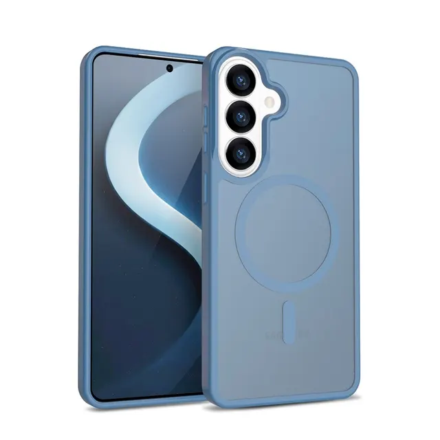 Etui Hybrid Matte Magnetic - MagSafe Samsung Galaxy S26 Niebieskie