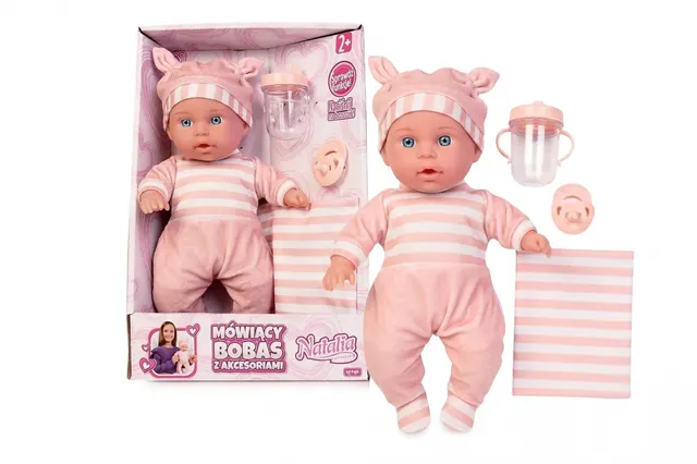 Lalka Natalia Bobas mówiący po polsku 30 cm