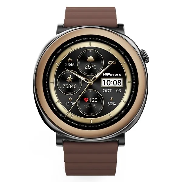 Smartwatch Aurora Amoled rozmowy AI bršzowy