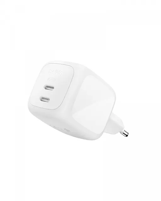 Ładowarka 67W PD PPS 2xUSB-C biała