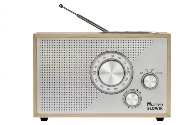 Radio OR SŁOWIK USB/BT jasny brąz