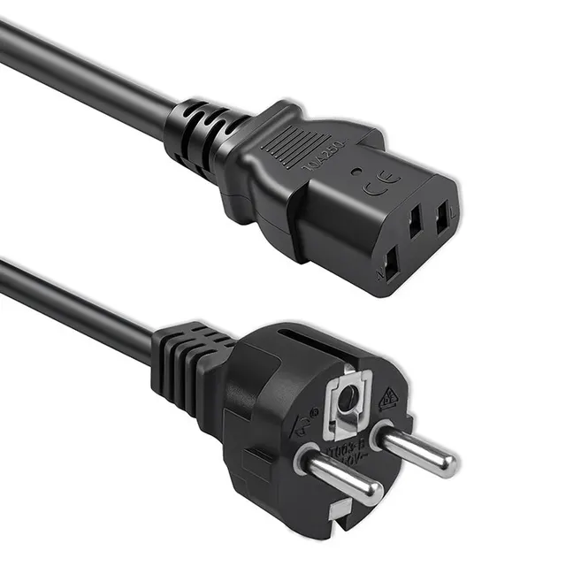 Kabel zasilający Qoltec SCHUKO CEE 7/7 (E/F), IEC C13, 3*1.0mm2, 3m