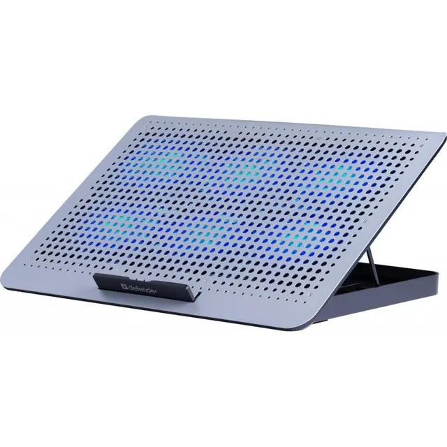 Podstawka chłodząca Defender NS-520 laptop notebook 15,6" 2xUSB 6 wentylatorów podświetlenie metalowa