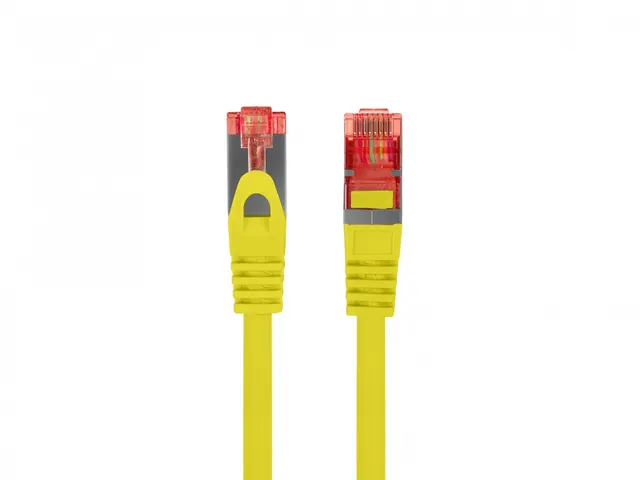 Patchcord Lanberg S/FTP kat.6 5m LSZH CU fluke passed żółty