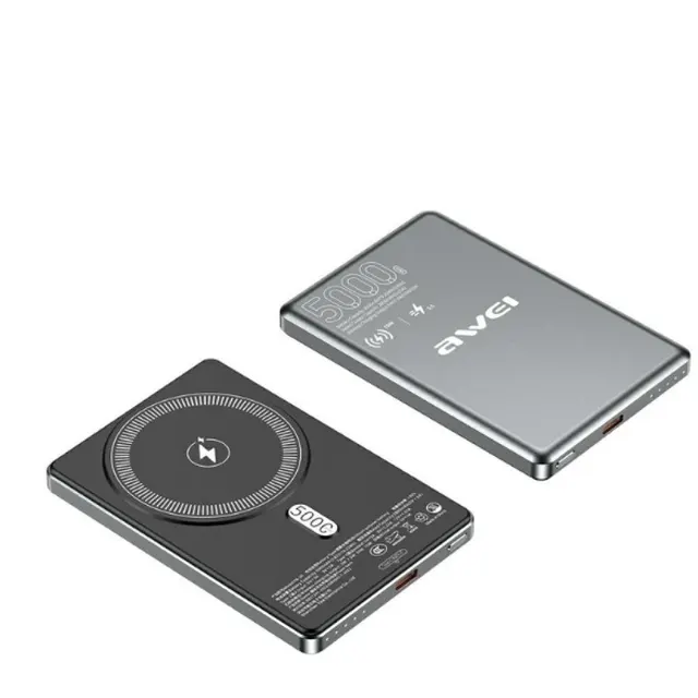 Powerbank PA-30 MagSafe 5000mAh indukcyjny szary