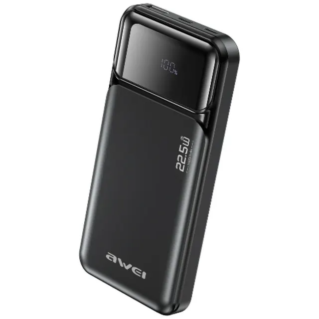 Powerbank Awei PA-90 10000mAh 2xUSB-C 22,5W czarny