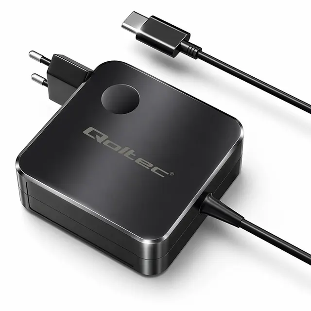 Ładowarka sieciowa Qoltec GaN 100W, USB-C PD, 5-20V, 3-5A