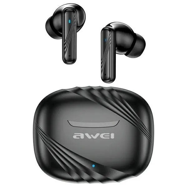 Słuchawki bluetooth 5.3 TA6 ANC czarne TWS