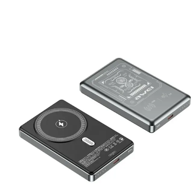 Powerbank PA-31 MagSafe 10000mAh indukcyjny szary