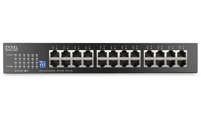 Switch Zyxel GS1100-24ES-EU0101F Unmanaged DIP Fanless