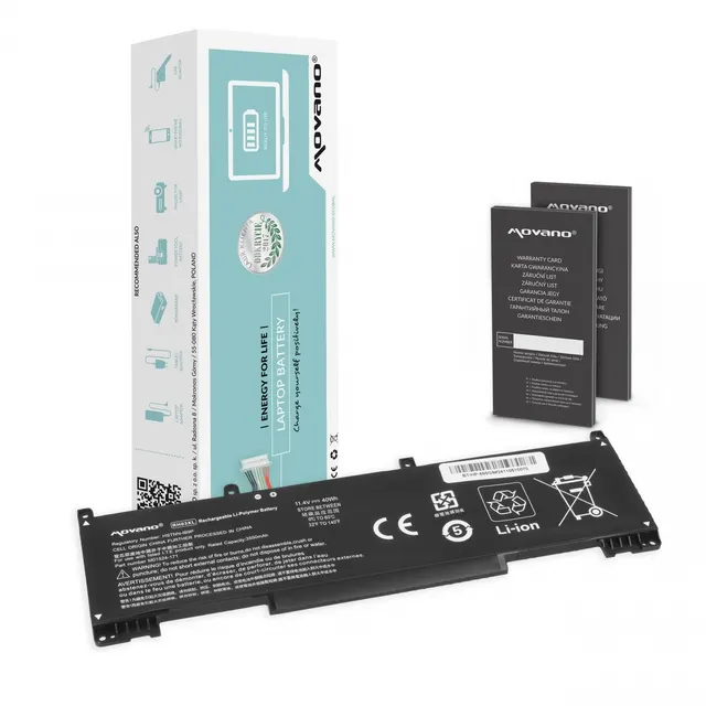 Bateria Movano do notebooka HP EliteBook 430 G8, 630 G9, 650 G9 (440, 445, 450, 630, 640, 650 (od G8, G9, do G10)), RH03XL (Wariant 1) (11.4V) 3550mAh