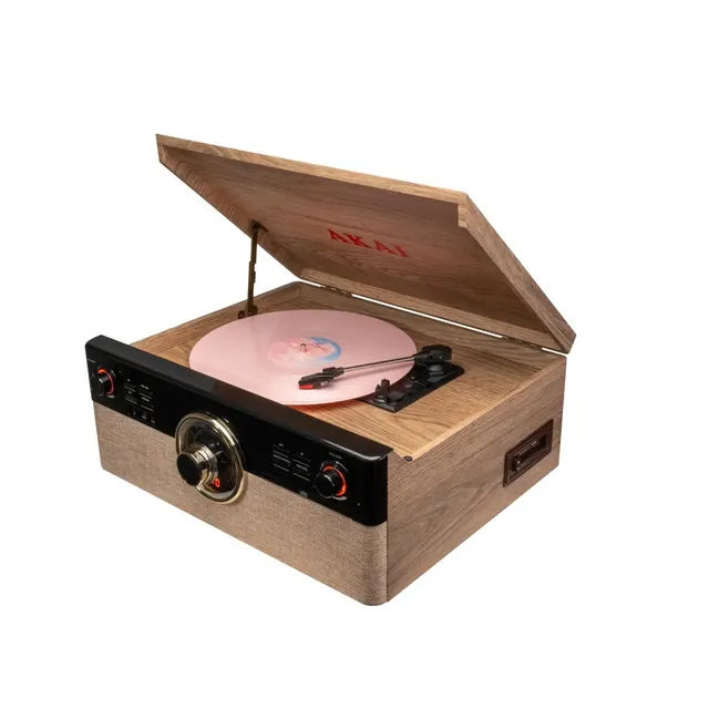 AKAI Gramofon z CD i odtwarzaczem kaset ATT-300CC