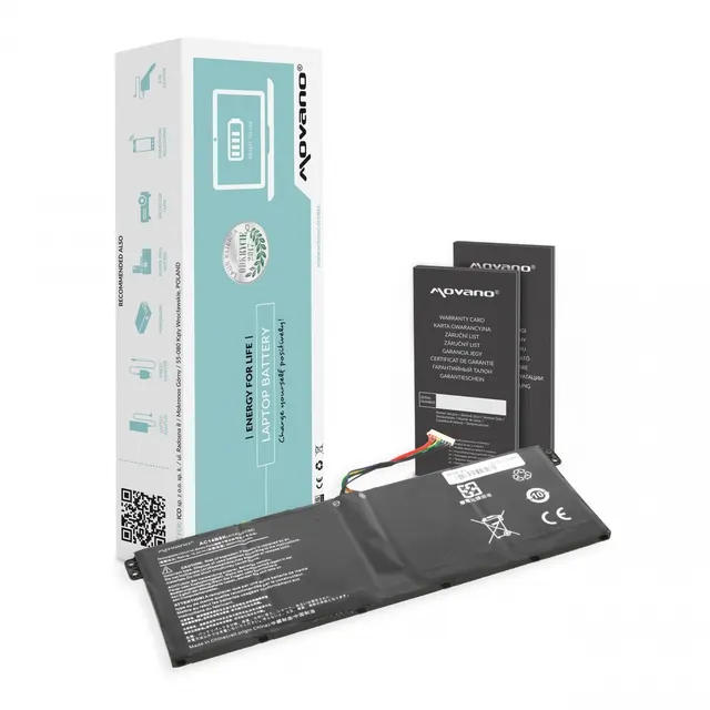 Bateria Movano do notebooka Acer Aspire E3-111, V5-122, AC14B3K, AC14B7K, AC14B8K (15.2V) (3600 mAh)