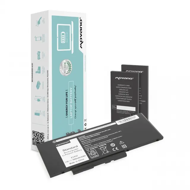 Bateria G5M10 WYJC2 8V5GX do Dell E5450 E5550 7.4v - 5800 mAh (43 Wh)