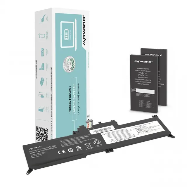 Bateria 00HW027 01AV434 do Lenovo ThinkPad Yoga 260 370 X380 - 2700 mAh (40 Wh)