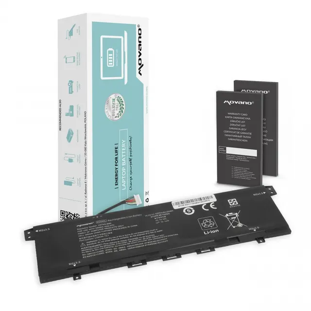 Bateria Movano do notebooka HP Envy x360 13-AH, 13-AQ, 13-AG, 13-AR Series, KC04XL, HSTNN-IB8K (15.2V) (3300 mAh)