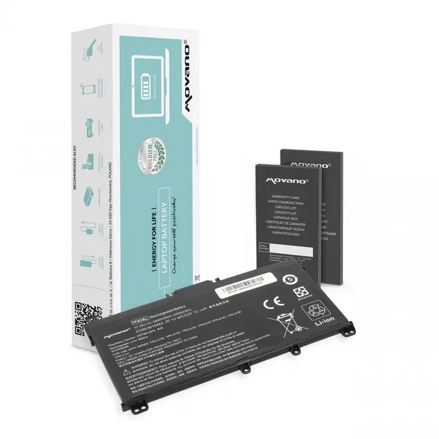Bateria Movano do notebooka HP Pavilion 14-BP, 14-BF, 15-CD, TF03XL (11.55V) (3400 mAh)