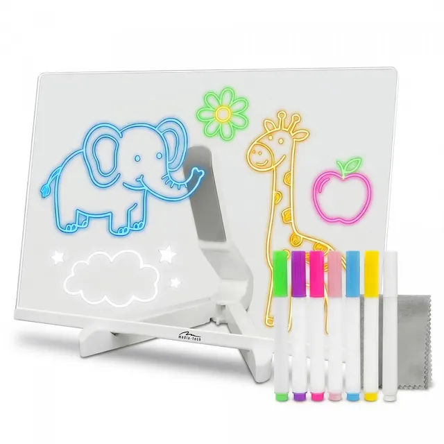 Podświetlana tablica LED do rysowania 30x20cm MT4304