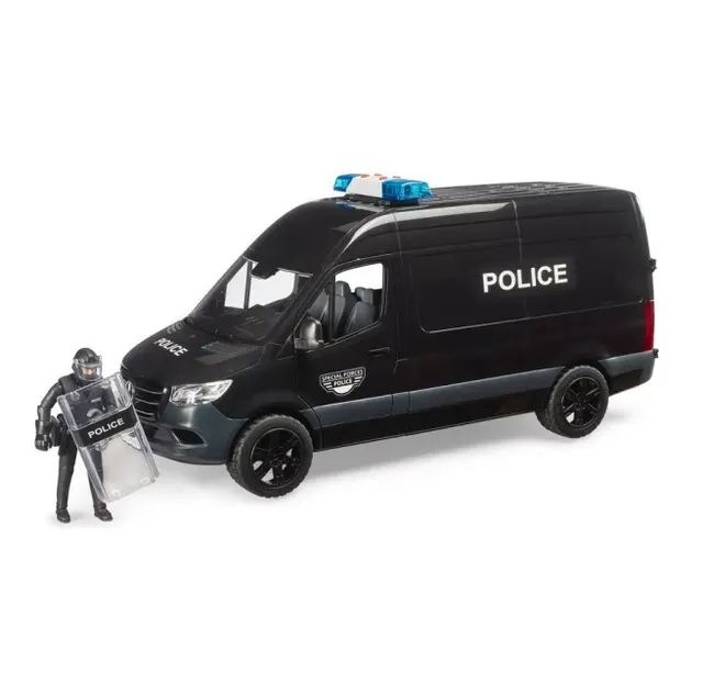 Pojazd MB Sprinter Police z figurką policjantem