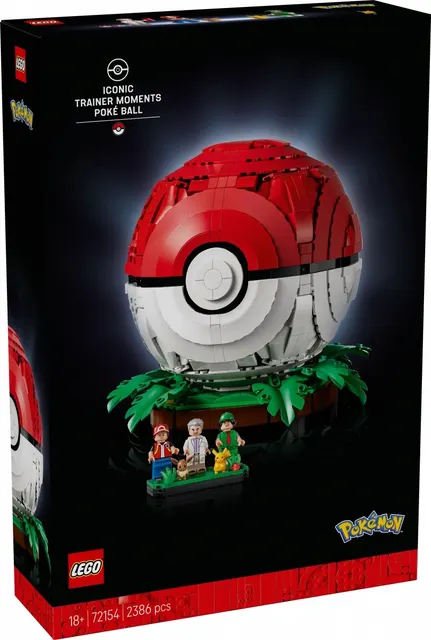 Klocki Pokemon 72154 Kultowy Pokéball z Trenerami