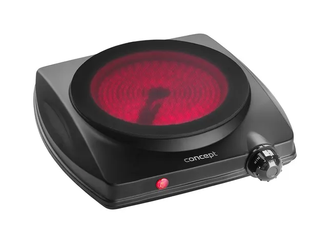 Kuchenka elektryczna jednopalnikowa 1250W VE3065 czarna