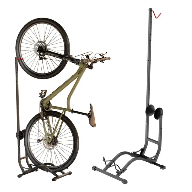 Uchwyt rowerowy podłogowy Maclean,wolnostojący, poziomy / pionowy, do przechowywania, stal, max. obciążenie 35kg, MC-170