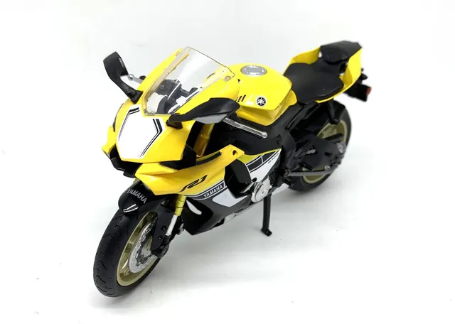 Motocykl MSZ 1/12 Yamaha YZF-R1 żółty