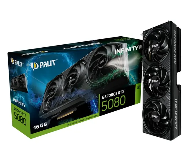 Karta VGA Palit GeForce RTX 5080 Infinity 3 16GB GDDR7 256bit HDMI+3DP PCIe5.0