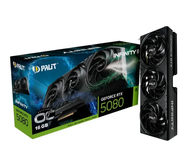 Karta VGA Palit GeForce RTX 5080 Infinity 3 OC 16GB GDDR7 256bit HDMI+3DP PCIe5.0
