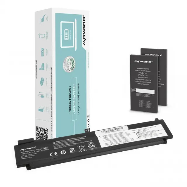 Bateria Movano do notebooka Lenovo ThinkPad T460s T470s (tylna) (11.4V) (2100 mAh)